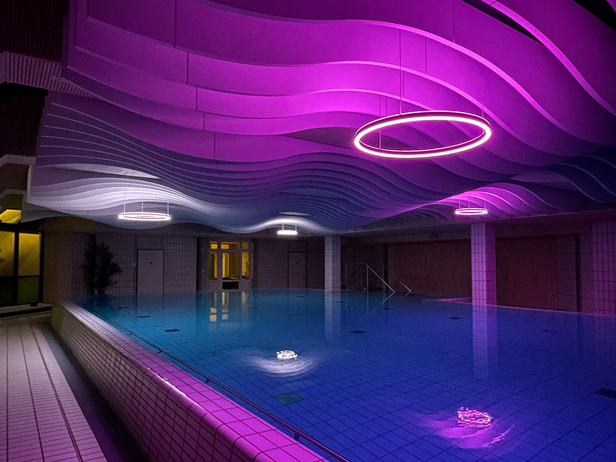 Schwimmbaddecke Klinik Rhoen Bad Kissingen